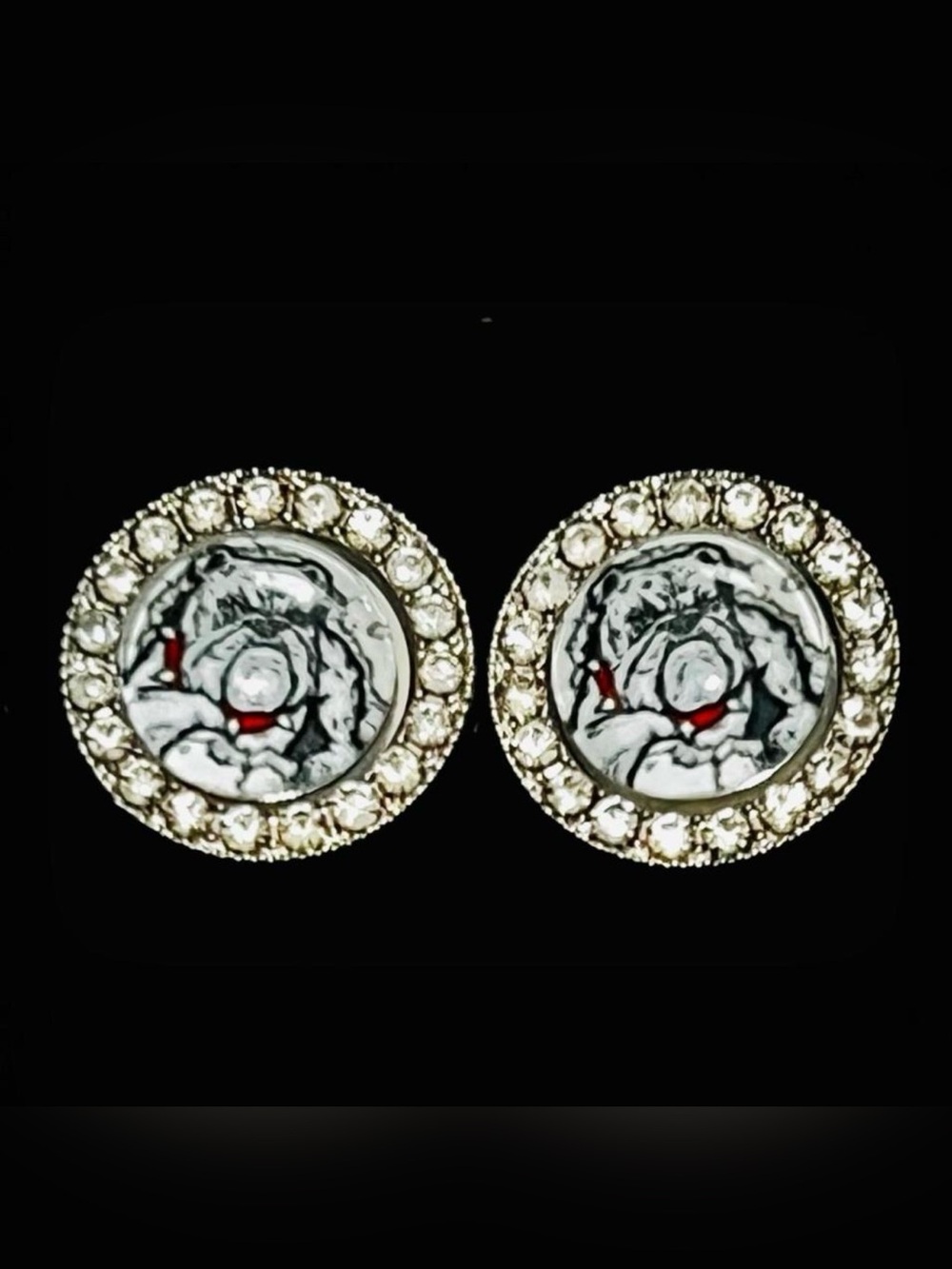 UGA Bulldog Stud Earrings